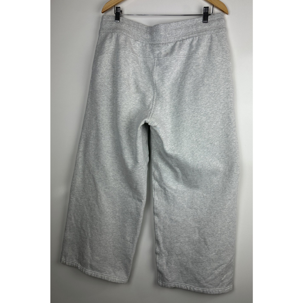 Lululemon Scuba Mid-Rise Wide-Leg Pant Full Length Heathered Light Gray Size 14 - Picture 8 of 14